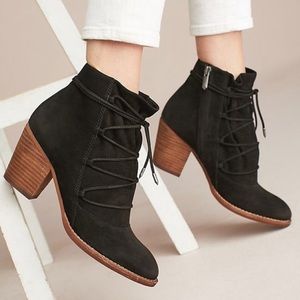Sam Edelman black nubuck leather Millard boots‎